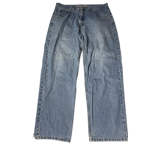 Vintage 90's Y2K Anchor Blue jeans Big baggy 38x34 - Picture 1 of 9
